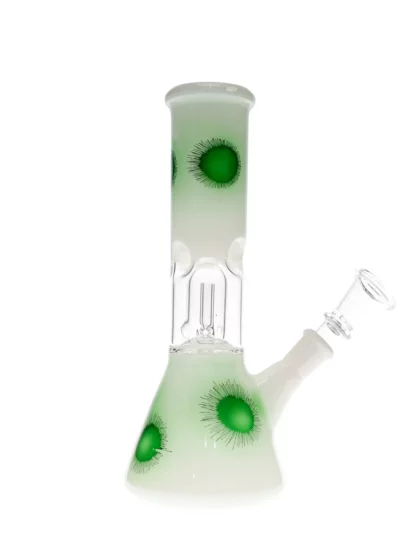 8" Dandelions Beaker Base Water Pipe Green