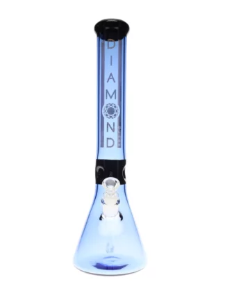 18" Peasy Beaker No Perc Water Pipe by Diamond Glass