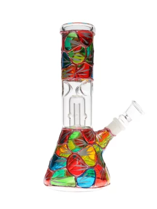8" Mosaic Beaker Base Water Pipe