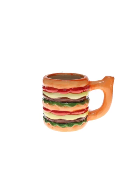 Burger Cap Ceramic Water Pipe Back