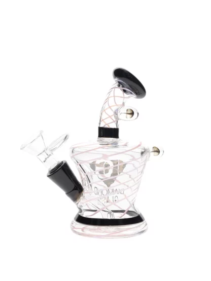 6" Krabs Stem Perc Dab Rig by Diamond Glass Back