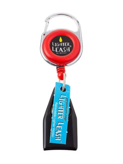 Lighter Leash Retractable Lighter Holder Red