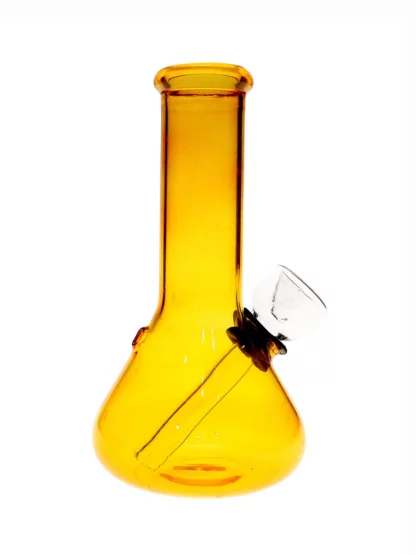 5 Colorful Mini Beaker Bong Transparent Yellow