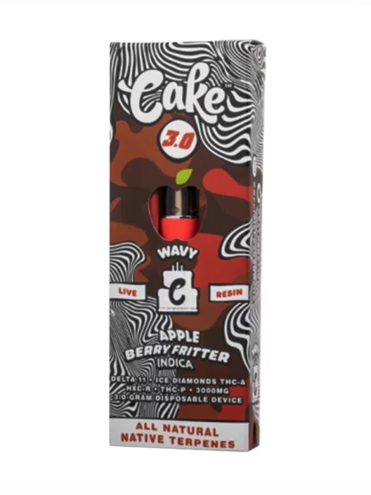 Apple Berry Fritter Cake Wavy Live Resin Disposable 3G