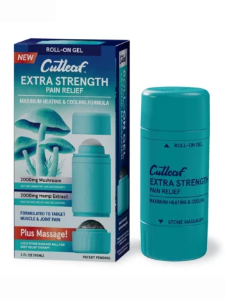 Extra Strength Heating and Cooling Cutleaf Mushroom Hemp Roll On 2000mg