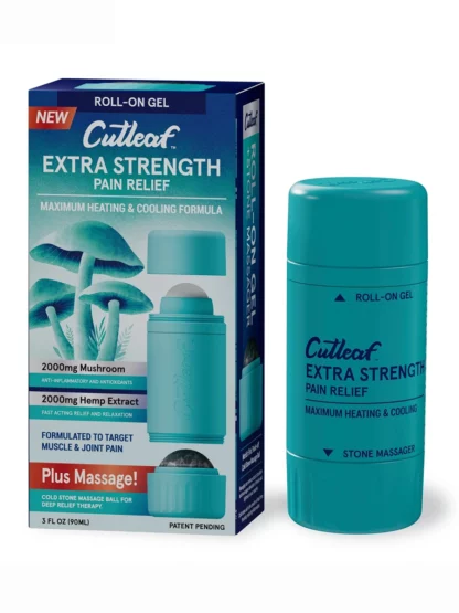 Extra Strength Heating and Cooling Cutleaf Mushroom Hemp Roll On 2000mg