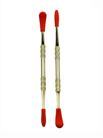 Gold Metal Dabber With Silicone Sleev REd