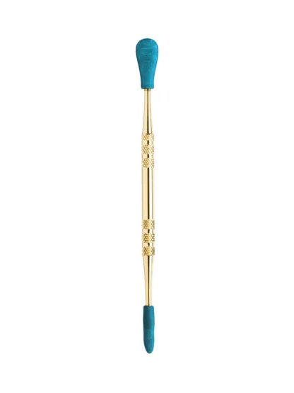 Gold Metal Dabber With Silicone Sleeve Blue