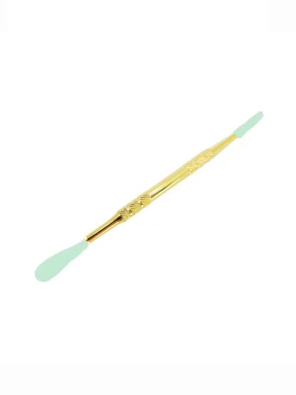 Gold Metal Dabber With Silicone Sleeve Milk Green