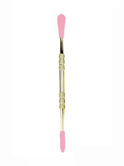 Gold Metal Dabber With Silicone Sleeve Pink