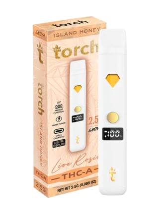 Island Honey Torch THC-A Live Rosin Disposable 2.5G