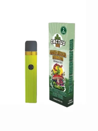 Kiwi Fruit Passion Fruit Guava Cactus Labs Amanita Muscaria Mushroom Vape Enhanced With HHC 2G