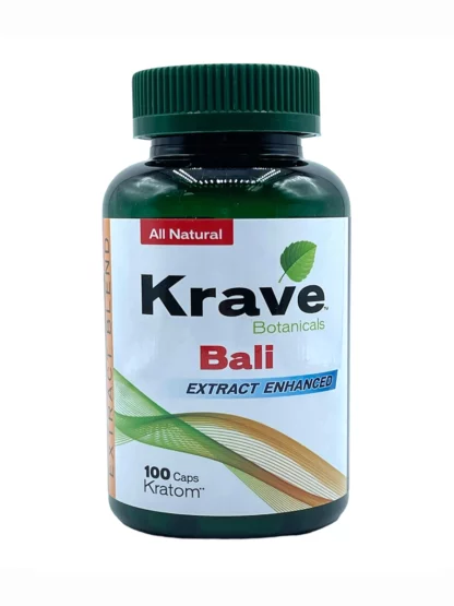 Krave Botanicals Bali Extract Enhanced Kratom Capsules