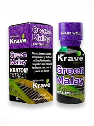 Green Malay Krave Botanicals Kratom Extract 10ml