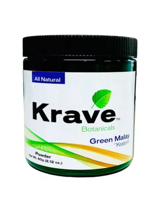 Krave Botanicals Green Malay Kratom Powder 60g