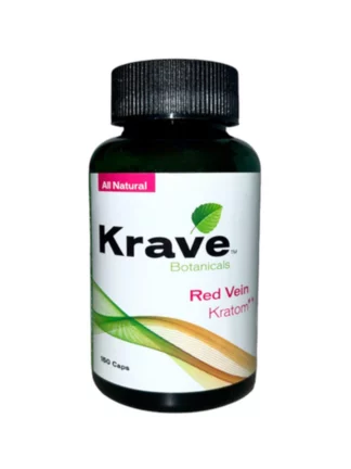 Krave Botanicals Red Vein Kratom Capsules 150