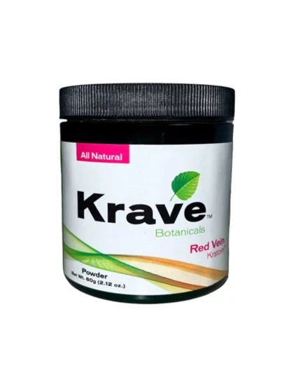 Krave Botanicals Red Vein Kratom Powder 60g