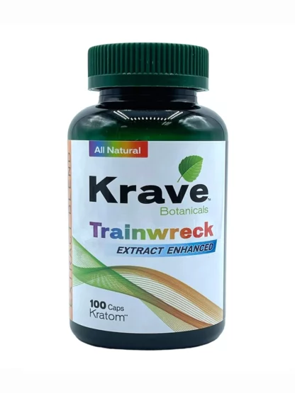 Krave Botanicals Trainwreck Extract Enhanced Kratom Capsules