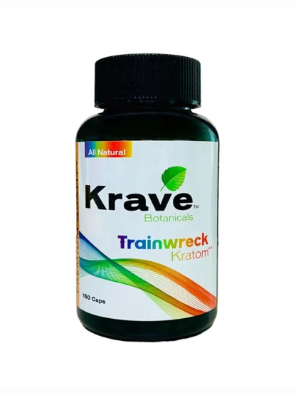 Krave Botanicals Trainwreck Kratom Capsules 150