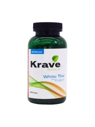 Krave Botanicals White Thai Kratom Capsules 300