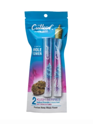 Kush Berries Cutleaf Whole Flower Pre Rolls 2G
