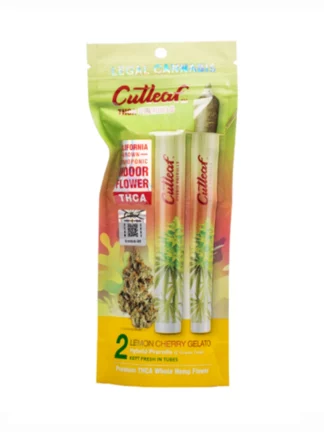 Indulge in the exquisite Lemon Cherry Gelato Cutleaf THC-A Pre Rolls (2G). Elevate your smoking experience with top-quality pre rolls. Order from Olofly, your reliable online headshop.
