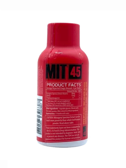 Mit 45 Boost Kratom Extract Energy Shot 15ml Back