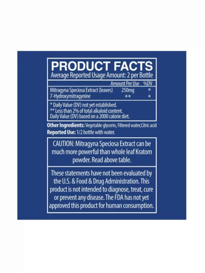 Mit 45 Super K Extra Strong Liquid Kratom Extract 15ml Back