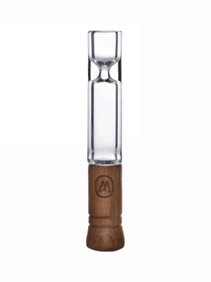 Marley Small Glass Taster Pipe With Wood Base
