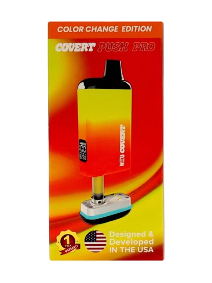 NEU Covert Push Pro Discreet Battery Change 1000mAh Orange Yellow
