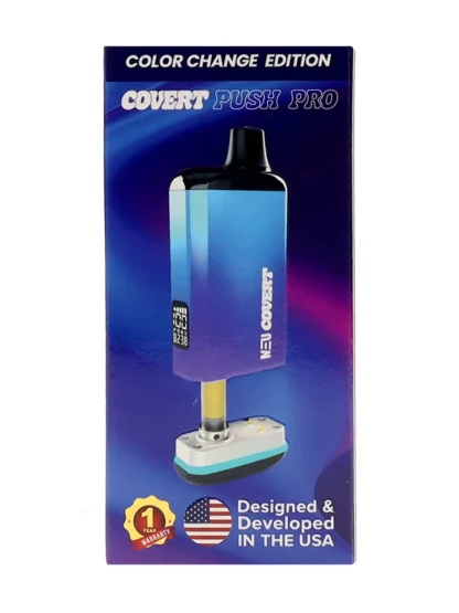 NEU Covert Push Pro Discreet Battery Change 1000mAh Purple Blue