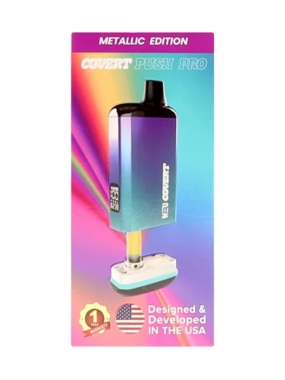 NEU Covert Push Pro Discreet Battery Metallic 1000mAh Blue Purple