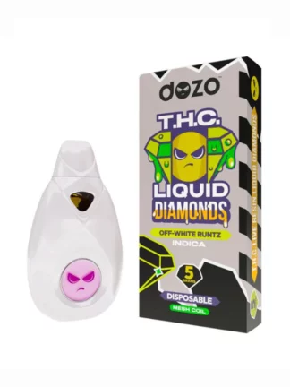 Off-White Runtz Dozo Liquid Diamonds Mesh Coil Vape 5G