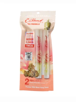 Peaches & Cream Cutleaf THC-A Pre Rolls 2G