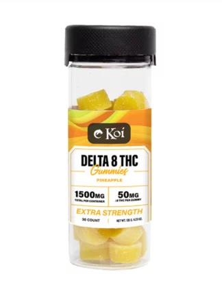 Pineapple Koi Delta 8 THC Extra Strength Gummies 1500mg