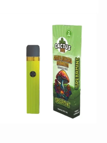Spearmint Cactus Labs Amanita Muscaria Mushroom Vape Enhanced With HHC 2G