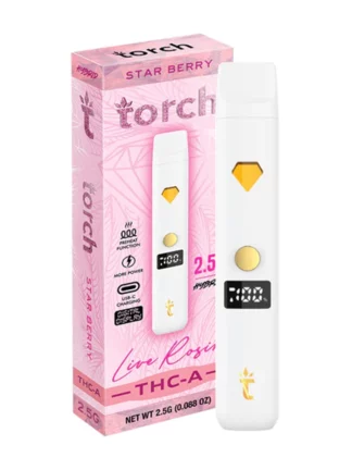 Star Berry Torch THC-A Live Rosin Disposable 2.5G