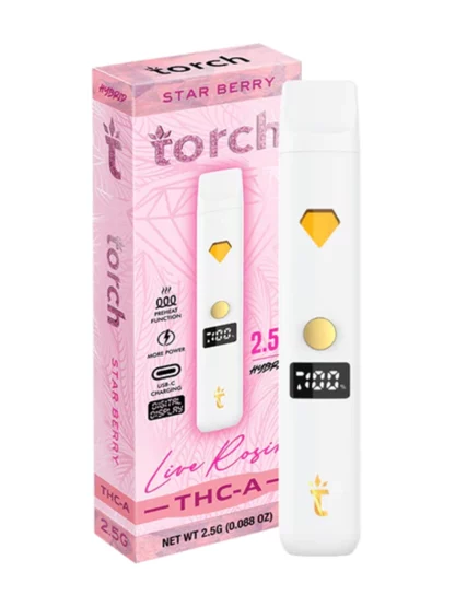 Star Berry Torch THC-A Live Rosin Disposable 2.5G