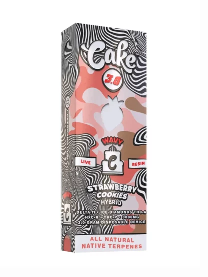 Strawberry Cookies Cake Wavy Live Resin Disposable 3G