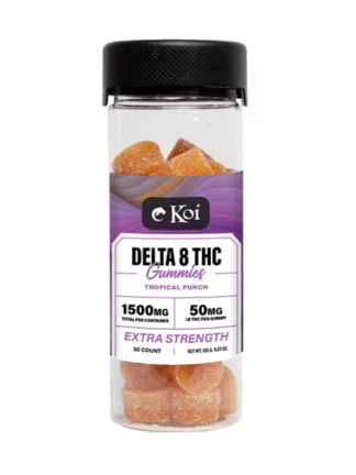 Tropical Punch Koi Delta 8 THC Extra Strength Gummies 1500mg