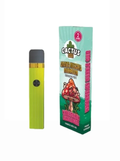 Watermelon Bubble Gum Cactus Labs Amanita Muscaria Mushroom Vape Enhanced With HHC 2G