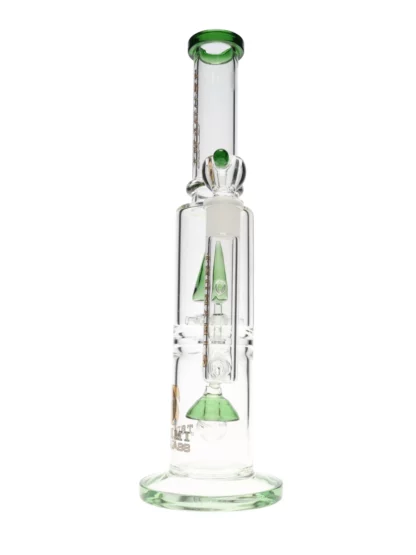 15" Tsunami UFO Pyramid Sprinkler Glass Water Pipe Side