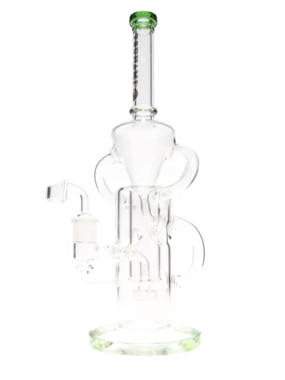 13" Tsunami Shower Head Swiss Recycler Water Pipe Side