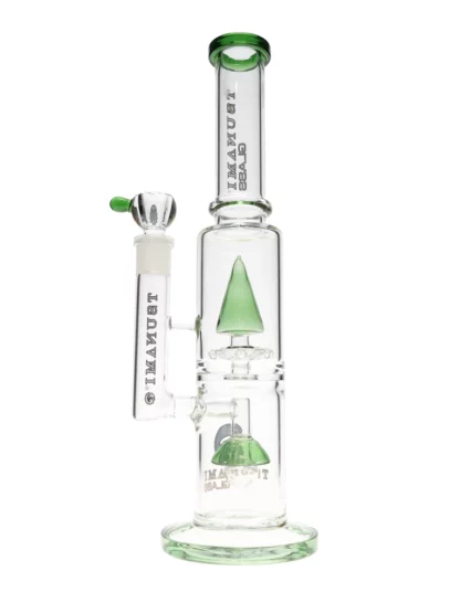 15" Tsunami UFO Pyramid Sprinkler Glass Water Pipe Back
