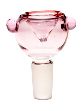 14MM Basic Color Baby Pink Bowl Male Glass Bow