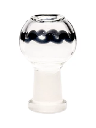 14MM Basic Color Clear Black Bowl Male Glass Bowl