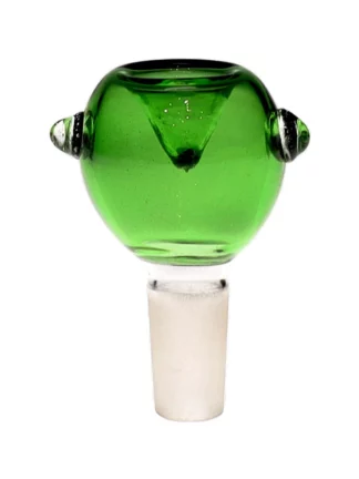 14MM Basic Color Green Bowl Male Glass Bowl