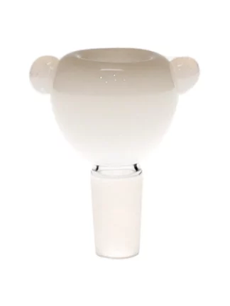 14MM Basic Color White Bowl Male Glass Bowl