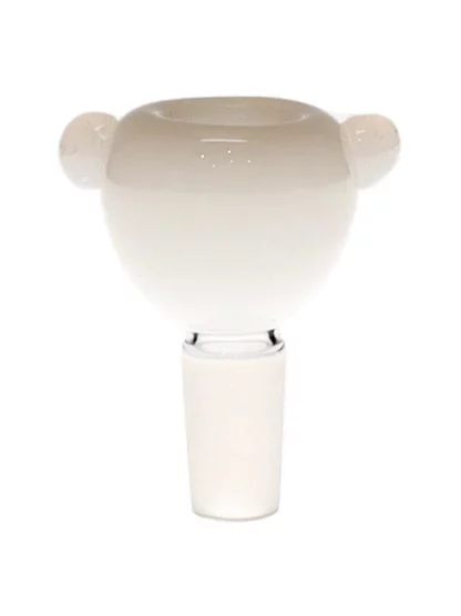 14MM Basic Color White Bowl Male Glass Bowl