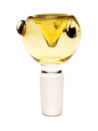 14MM Basic Color Yellow Bowl Male Glass Bowl